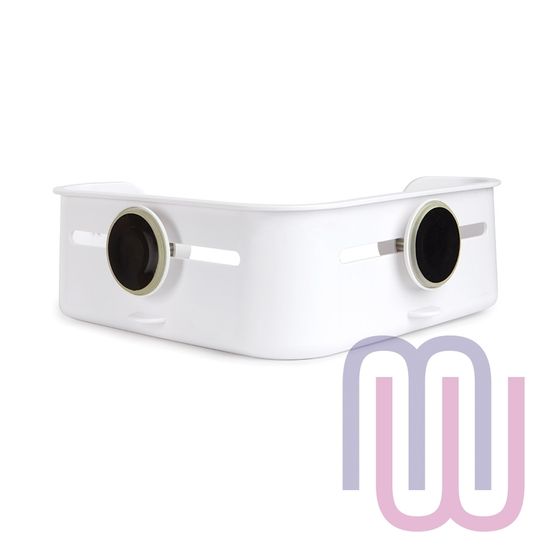 Полочка для душа угловая Flex белая