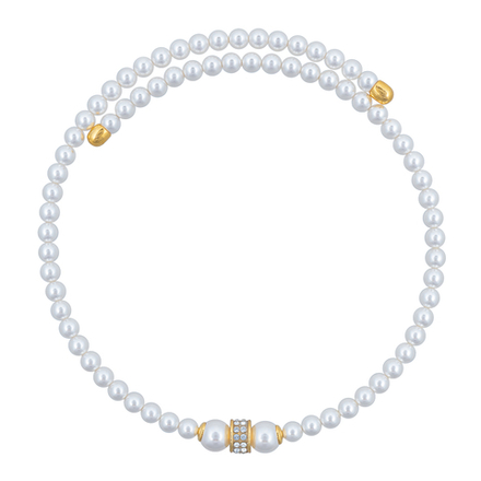 Колье Fiore Luna Cylinder Crystal B2409PE-N02.2 BW/G