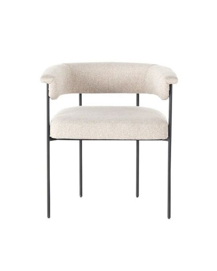 Бежевый мягкий стул “Эбби”