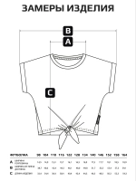 Футболка для девочки на завязках