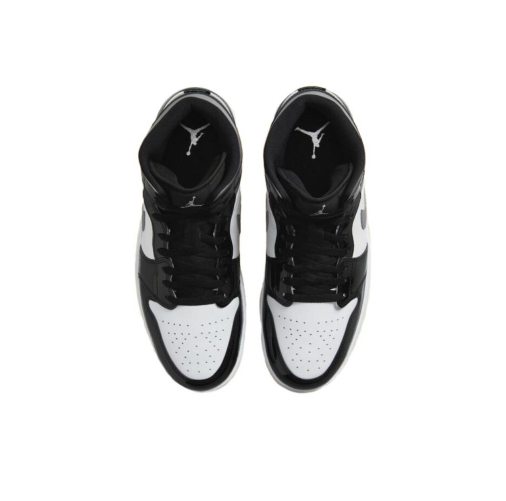 Кроссовки Air Jordan 1 Mid Patent SE Black Silver