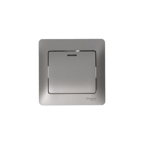 Переключатель проходной 1-кл. СП Glossa 10А IP20 (сх. 6а) 10AX с подсветкой механизм платина SE GSL001263