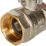 Кран шаровой полнопроходной ROMMER - 1"1/4 (ВР/ВР, PN40, ручка-рычаг)