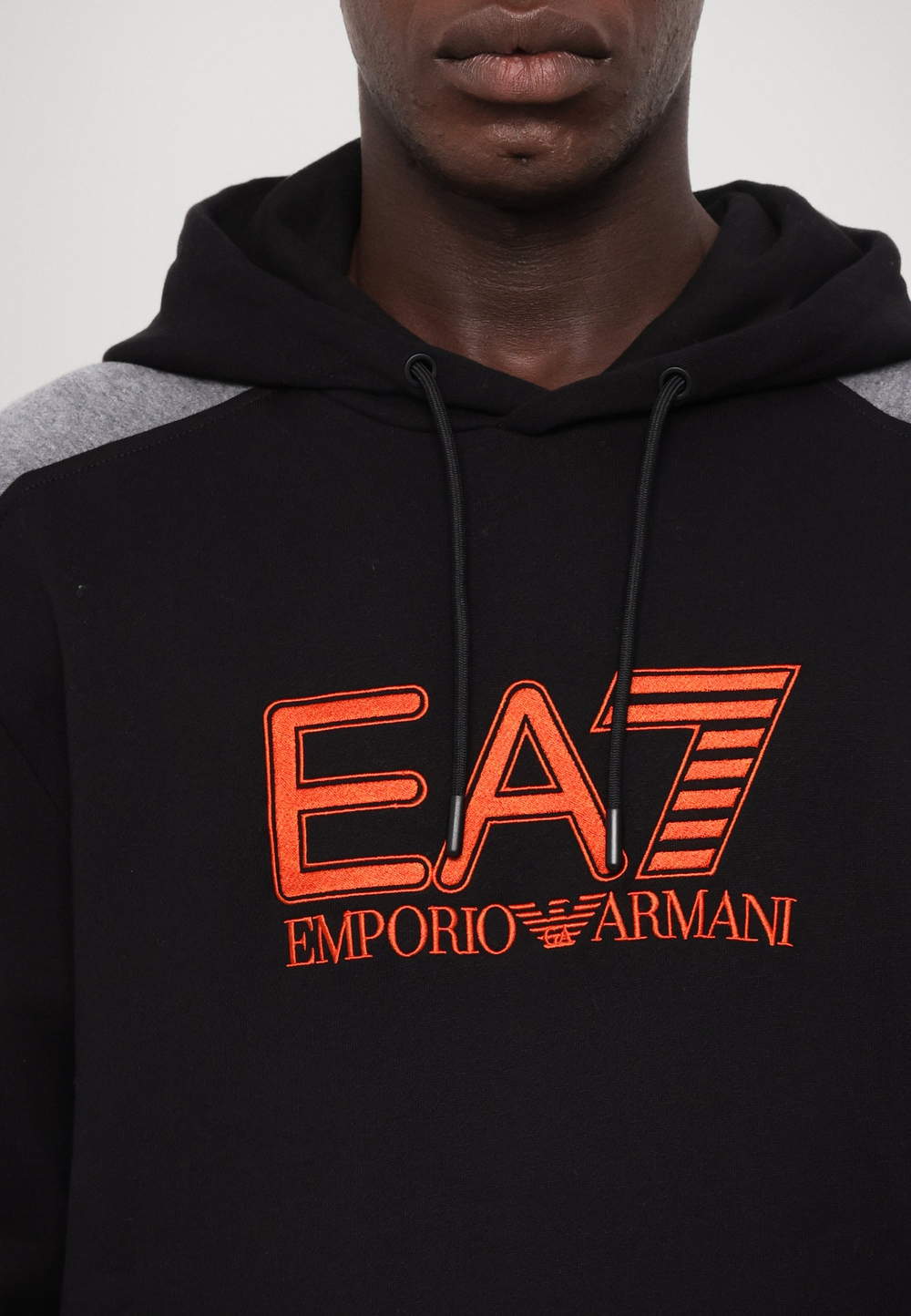 EA7 Emporio Armani Толстовка с капюшоном - Чёрный