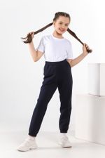 Брюки для девочки Скул-1 Виотекс ТЁМНО-СИНИЙ