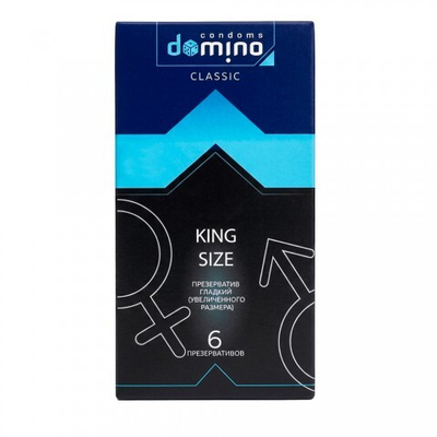 Презервативы DOMINO CLASSIC King size, увеличенного размера, 6 шт