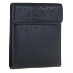 Стильный чёрный мужской кошелёк из натуральной кожи GALIB 1M112A
