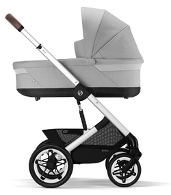 Коляска Cybex Talos S Lux SLV complete Aton B2 Bay Blue 3 в 1 Stone Grey с дождевиками