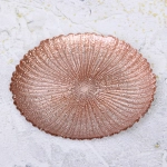 Тарелка 20см «Нимфа» розовое золото