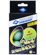 Мяч для настольного тенниса Glow in the dark, 6 шт.