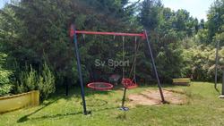 Монтаж уличных качелей Sv Sport