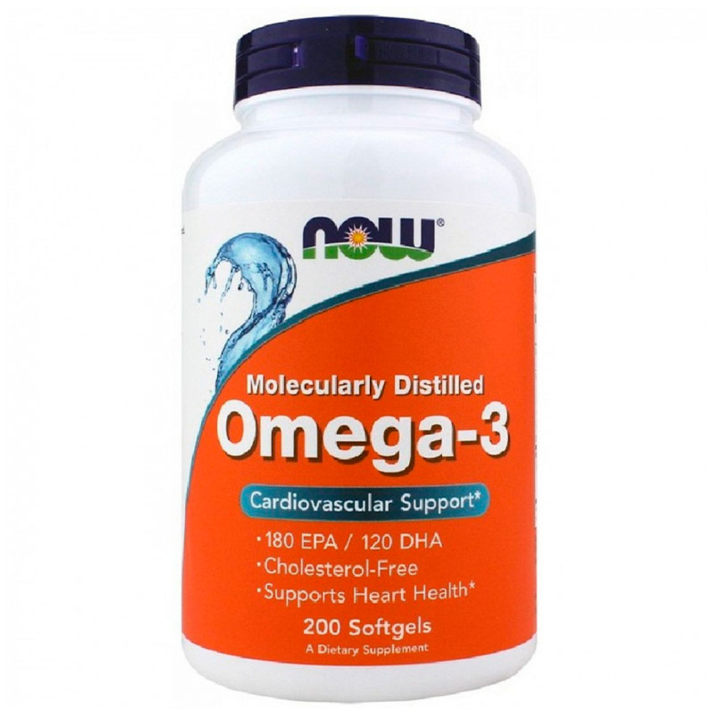 NOW Omega-3 1000 мг. (200 капс.) [M]