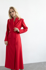 Платье пиджак Anais с акцентными манжетам фасона А-силуэт