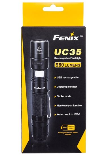 Фонарь аккумуляторный Fenix UC35, 960 лм