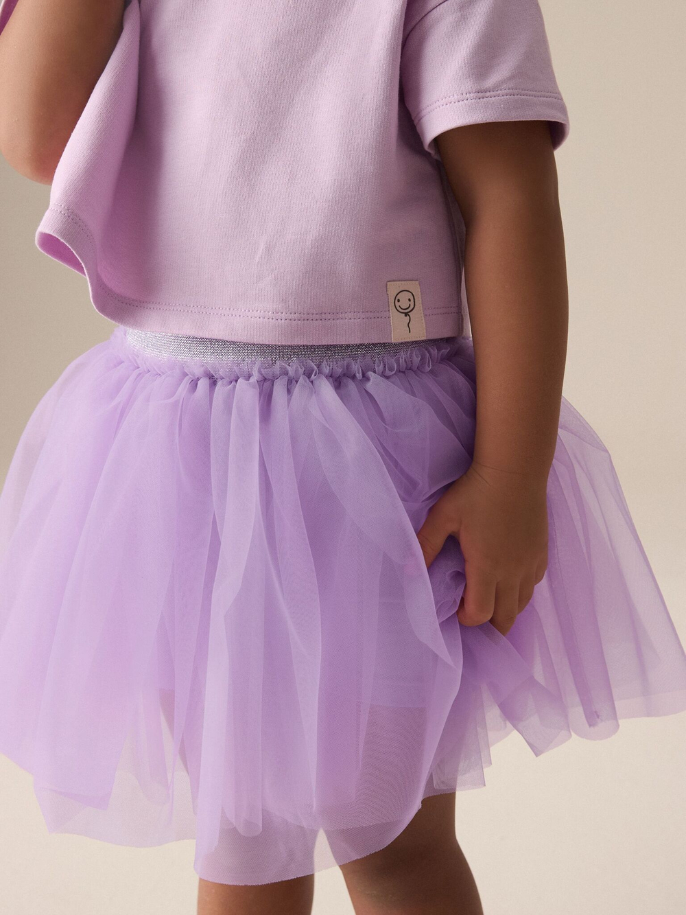 Футболка и юбка в комплекте для девочки Next E54-797, Сиреневый
