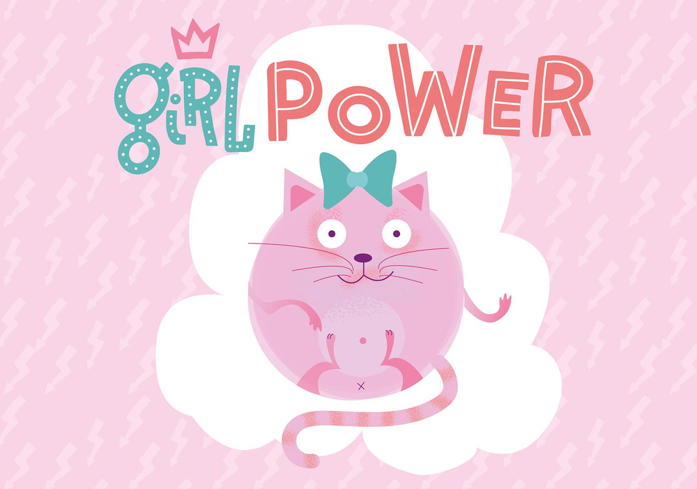 Настольное покрытие для лепки 330/230 "Girl power" (Пчёлка)