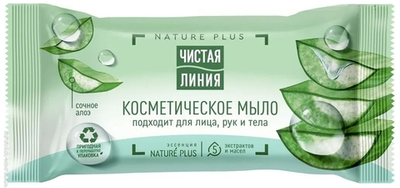 Чистая Линия,Космет./мыло Сочный алоэ 75гр