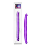 Фиолетовый двусторонний фаллоимитатор B Yours 16 Double Dildo - 40,6 см. (Цвет: фиолетовый)