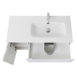 Подвесная тумба с раковиной BelBagno ETNA 100 Bianco Lucido правая, ETNA-1000-2C-1A-SO-BL-R + BB1000ETL-R