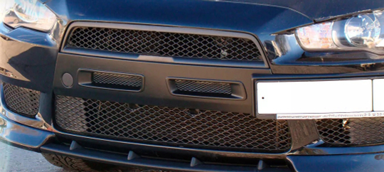 Воздуховоды радиатора в передний бампер (центр)