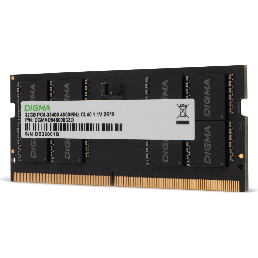 Память оперативная Digma DDR5 32GB 4800MHz (DGMAS54800032D)