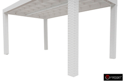 Стол B:rattan Houston 1500*900мм, белый
