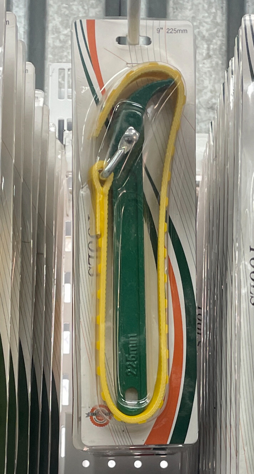 225 мм (9) / Ключ для снятия масляного фильтра 225мм, ременный, резиновый (1 шт.)