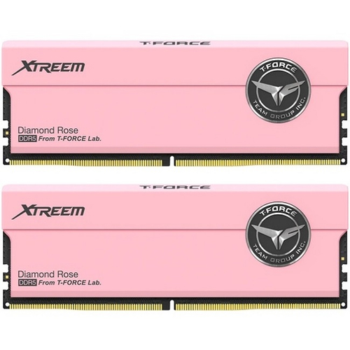 Модуль памяти DIMM DDR5 32Gb, 7600Mhz, 2x16Gb, Team Group T-FORCE Xtreem Pink (FFPD532G7600HC36FDC01)