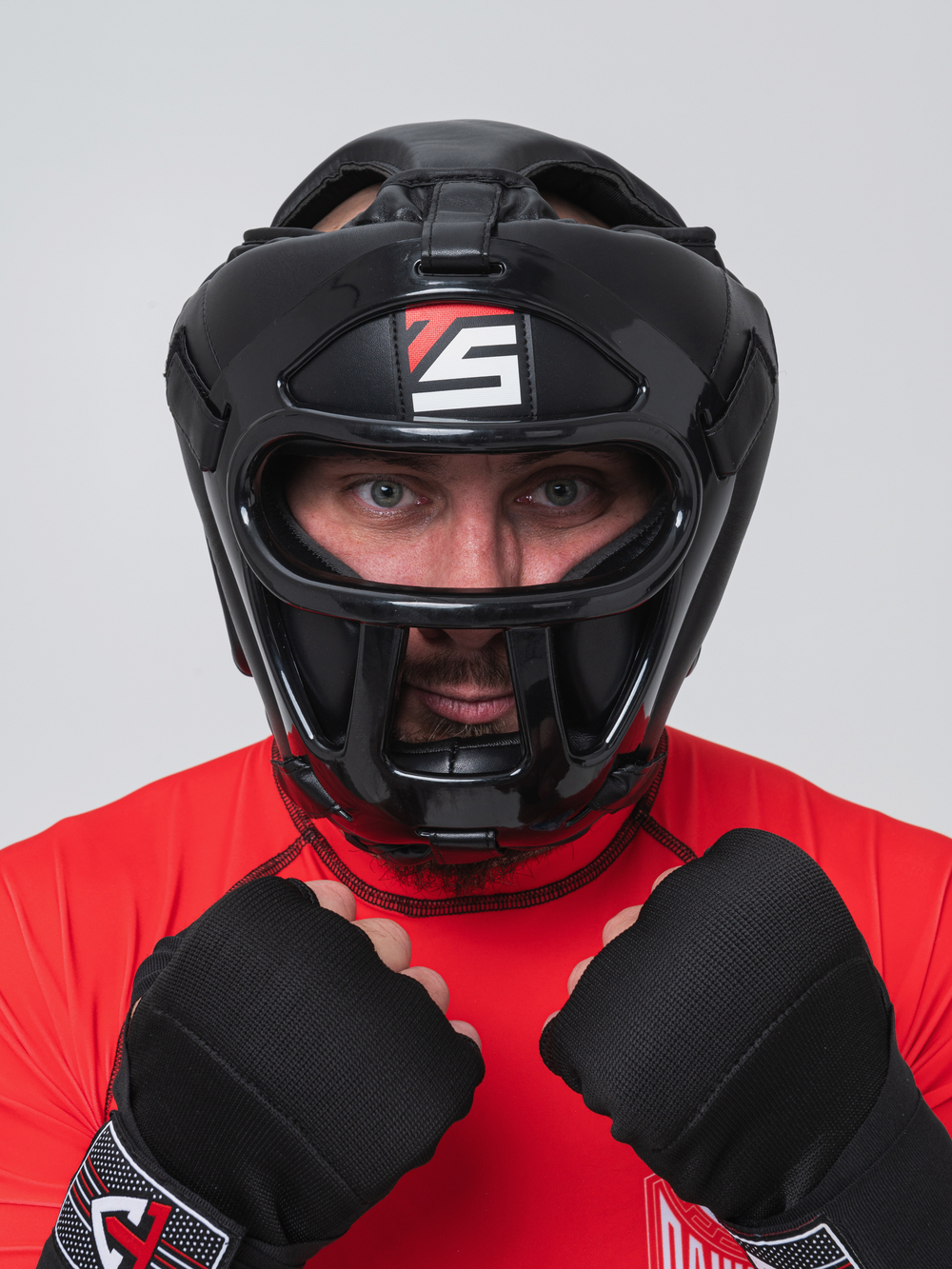 Шлем боксерский TS Sport с решеткой