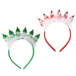 Ободок карнавальный «Яркие снежинки» с подсветкой