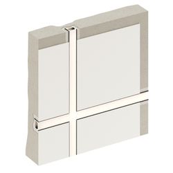 Теневой профиль разделительный анодированный черный, 3000x13x15 мм