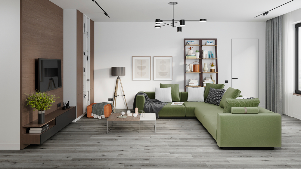 LVT-плитка Damy Floor T7020-5D-LVT Дуб Состаренный Серый
