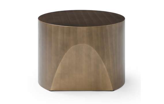 Журнальный столик Stump Ø60х45 см, бронза