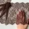 Кружево реснички шоколад (22*300 см)