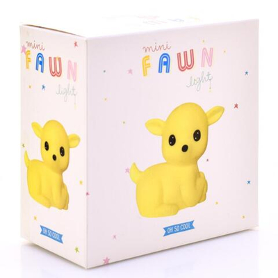 Ночник Олененок 13см 4 цвета микс кор
