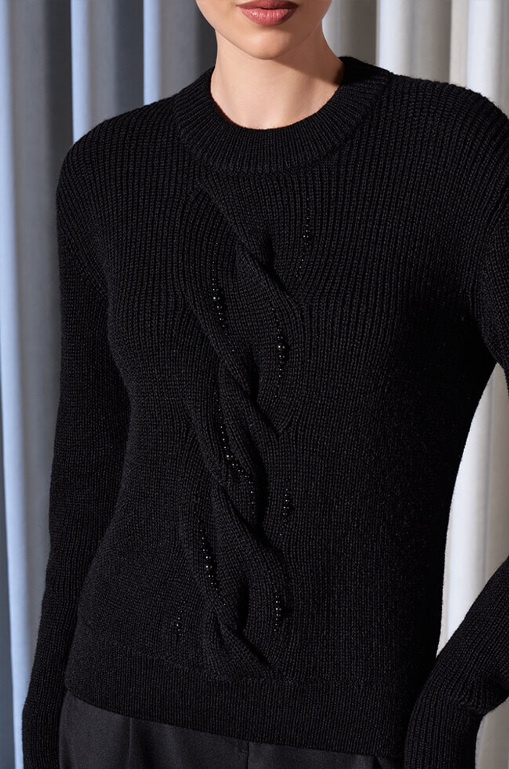 22956 Джемпер женский (черный)