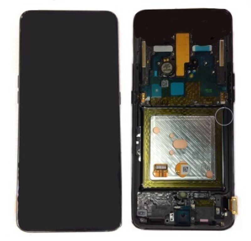 Дисплей для Samsung Galaxy A80 SM-A805 AMOLED в сборе с тачскрином на рамке (Black)