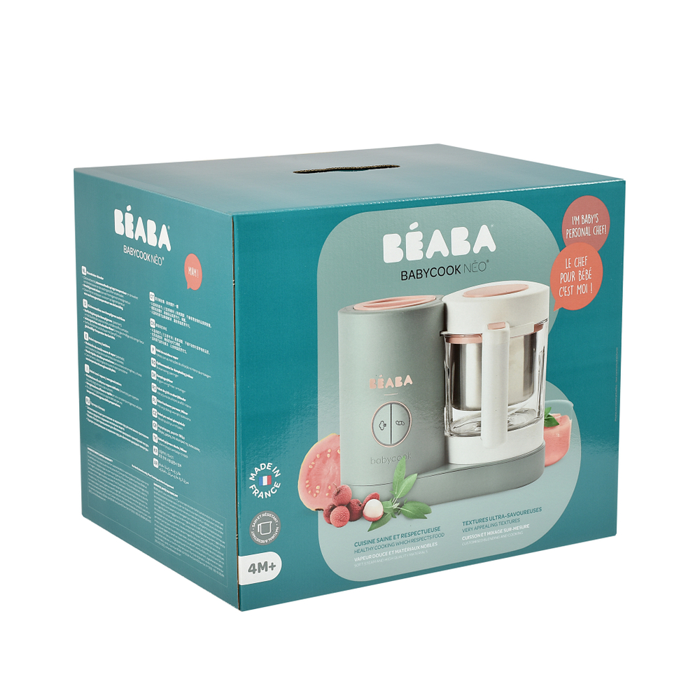 Уцененный товар: блендер-пароварка для детского питания 5 в 1 BEABA Babycook Neo Эвкалипт