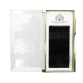 Набор ленточных ресниц Global Fashion C 0.10 8-15 мм (белые)