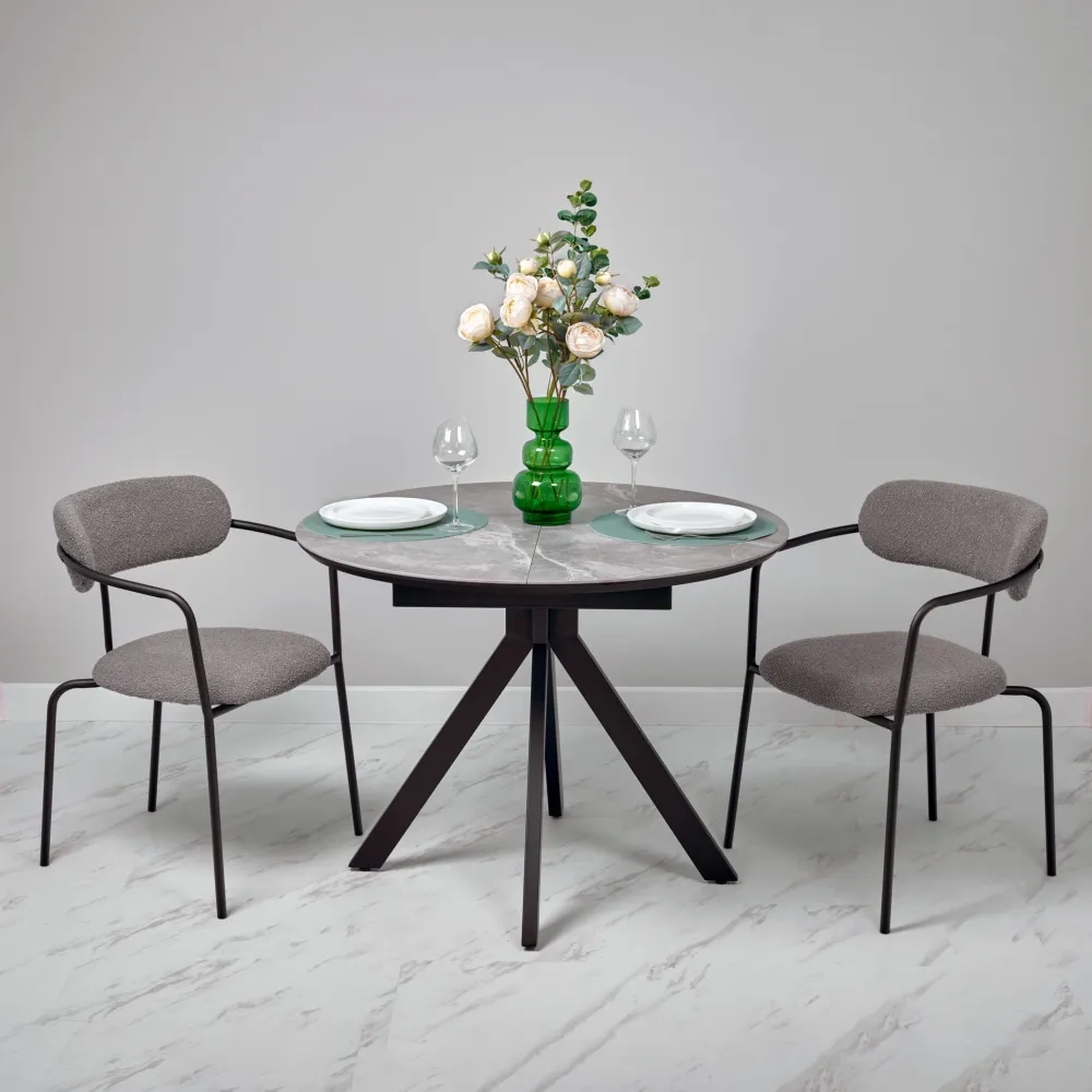 Стул Ant букле серый