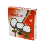 Зеркало настольное в пластиковой оправе «Версаль - Овал», цвет золото, двухстороннее, 20см