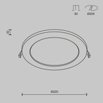Встраиваемый светильник Technical DL018-6-L18W