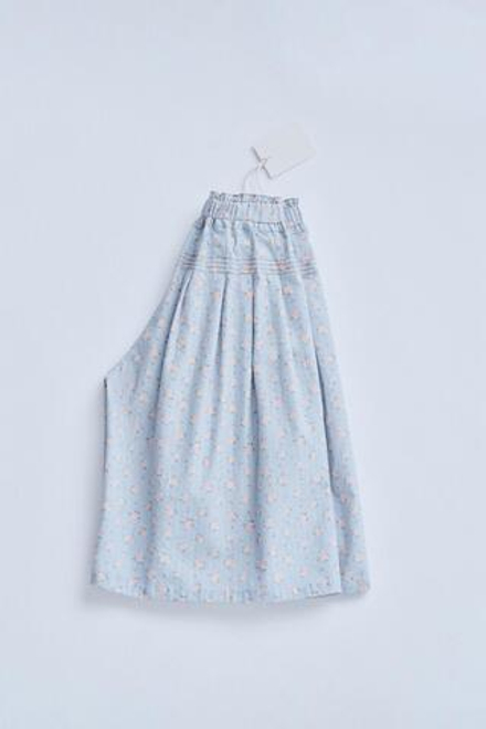 ZARA TIMELESZ - БРЮКИ С ЦВЕТОЧНЫМ ПРИНТОМ, ГОЛУБОЙ