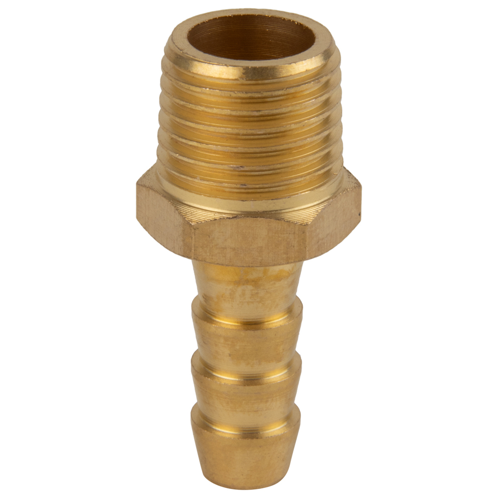 OPT-72008HHM Штуцер пневматический ёлочка, внешняя резьба 1/4", 8 мм