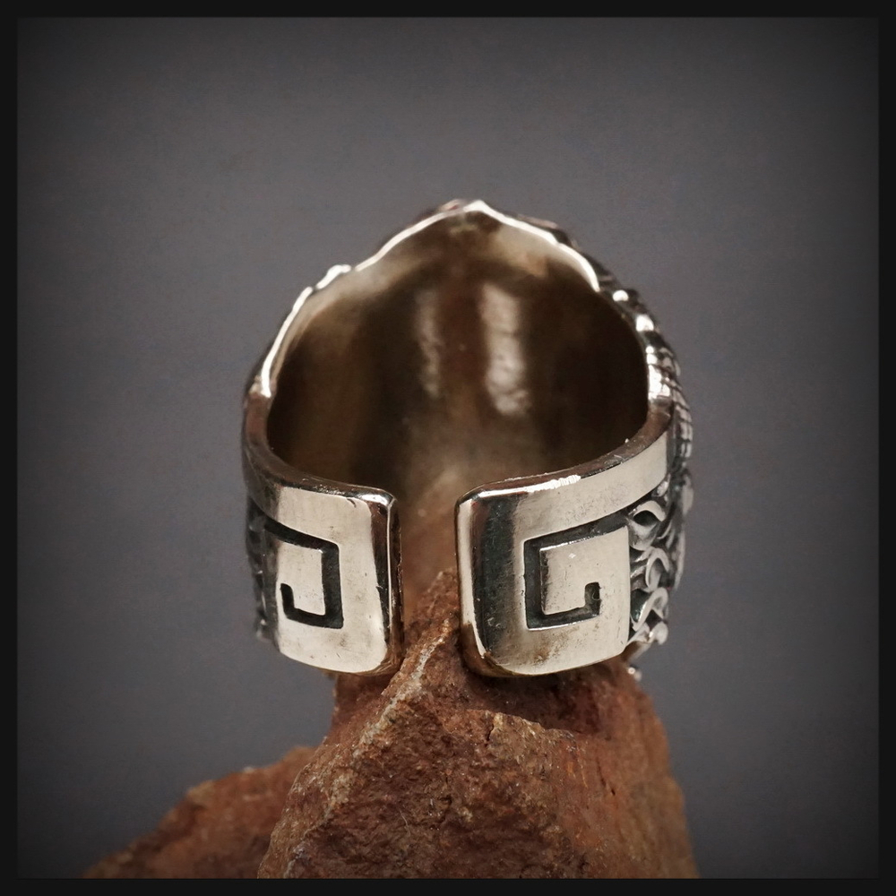 Кольцо "Медуза Горгона" мельхиор , 16 - 18 р