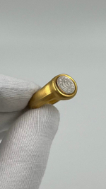 Кольцо биколор в античном стиле