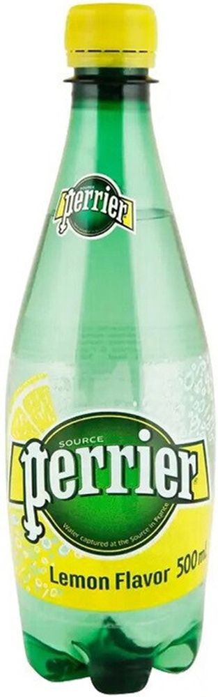 Вода природная минеральная Перрье Лимон / Perrier Lemon 0.5л - 24шт