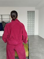 Костюм вельветовый бордо