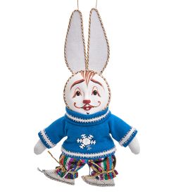РусКукла RK-454/2 Кукла подвесная «Зимний зайчик»