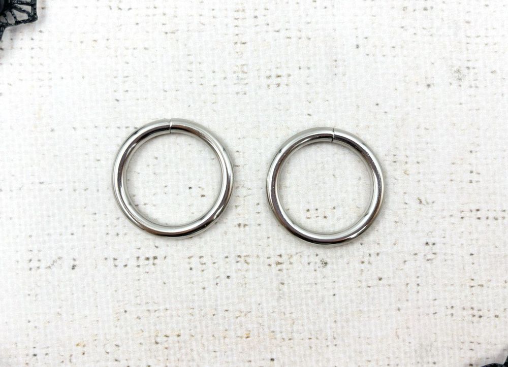 Кольцо, d 25 мм, h 4 мм, 9 гр, никель